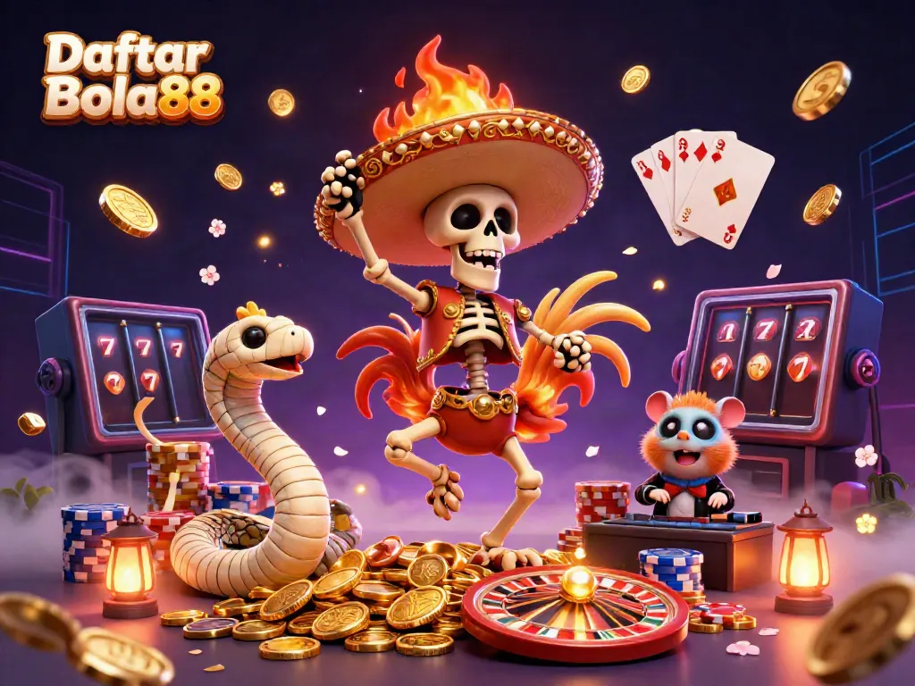 Experience thrilling casino excitement with Daftar Bola88 featuring dynamic characters and sparkling treasures.