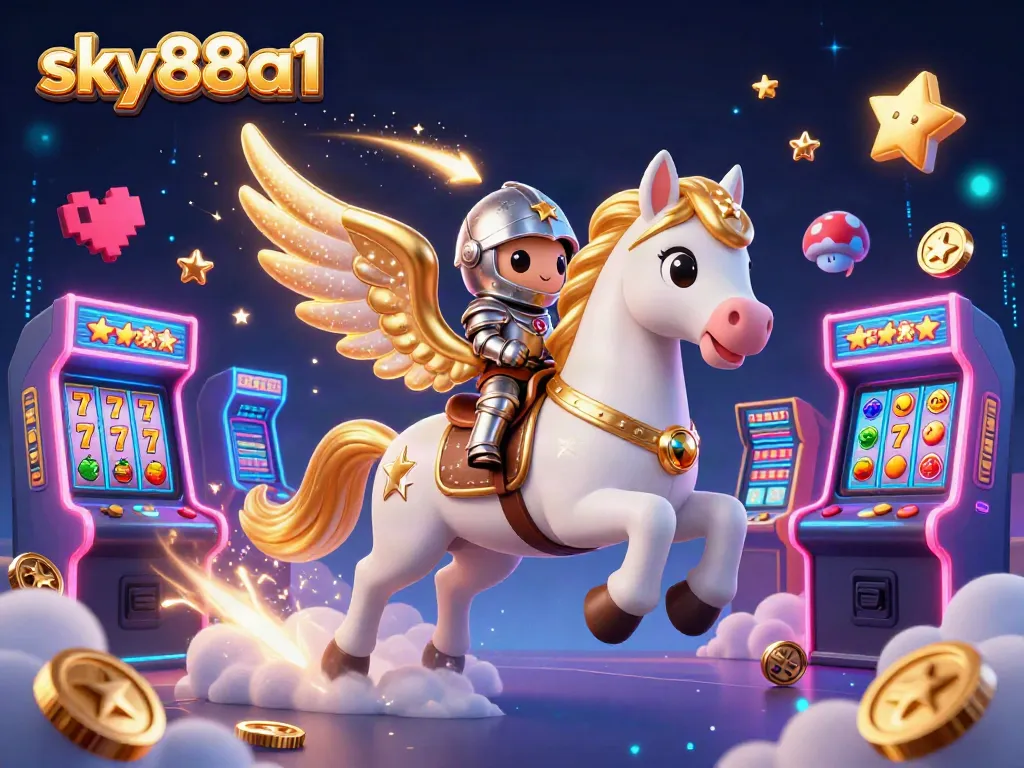 Engage in casino excitement with sky88a1's vibrant gaming world and colorful arcade elements.