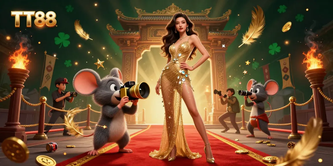Engage in thrilling gameplay with TT88, featuring dynamic characters and vibrant casino elements.