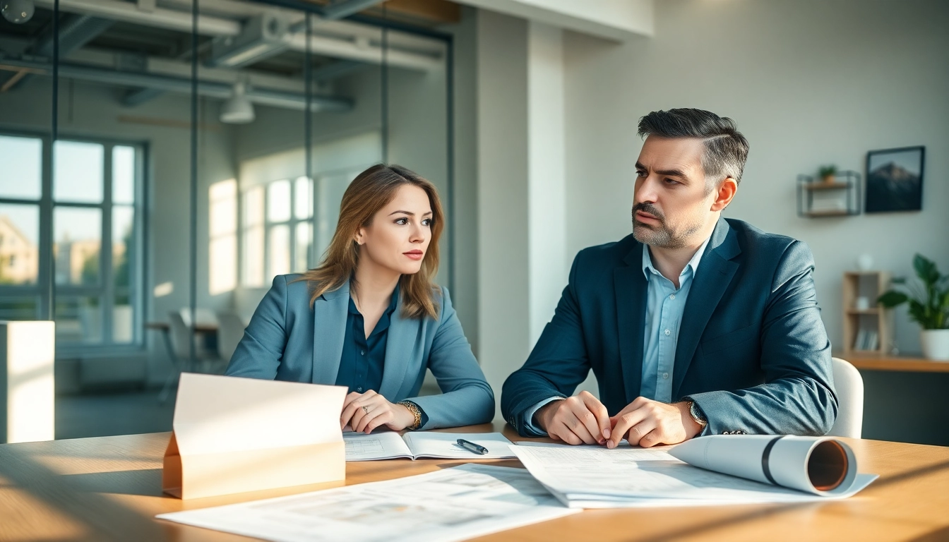 Hausverkauf bei Scheidung: Couple discussing real estate solutions during divorce.