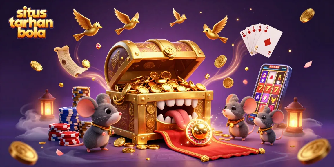 Watch exciting situs taruhan bola moments as golden treasures enchant adventurer mice.