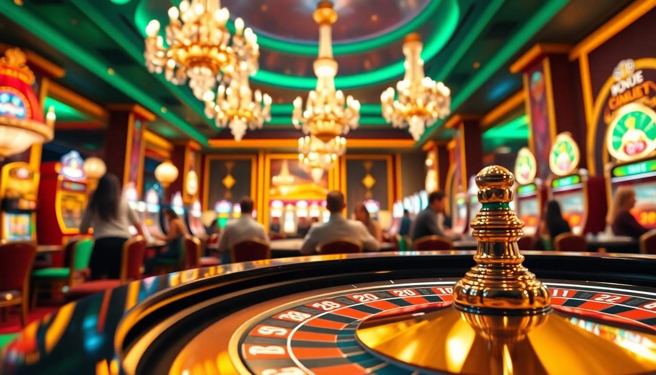 Spannendes Spielerlebnis an einem Roulette-Tisch bei casinospielen.de, voller Atmosphäre und Eleganz.