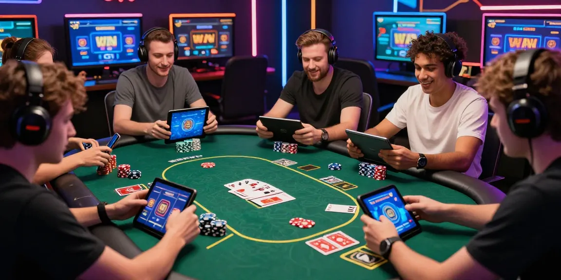 GEMWIN online gaming experience showcasing diverse players engaged with vibrant interface and colorful table games.